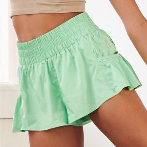 Free People Get Your Flirt on Shorts (Electric Pistachio)
